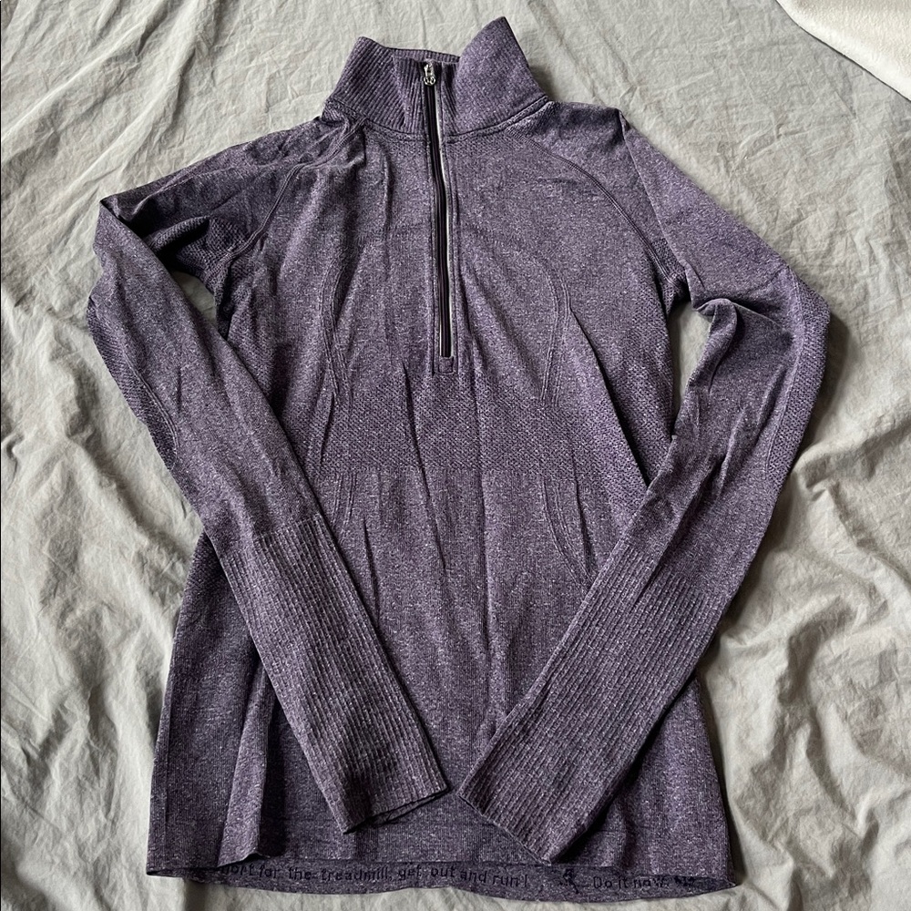 Lululemon Purple Quarter-Zip Pullover